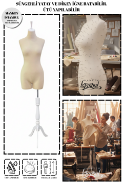 Süngerli Pantolon Giyebilen Terzi Mankeni 36/38/40 Beden 36 beden