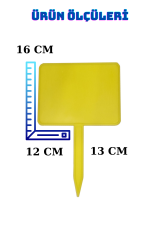 10 Adet Yaz Sil Sapla Bakliyat Etiketliği Manav Etiketliği Pazarcı Etiketi BÜYÜK - SARI