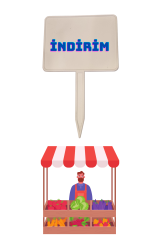 10 Adet Yaz Sil Sapla Bakliyat Etiketliği Manav Etiketliği Pazarcı Etiketi KÜÇÜK - BEYAZ