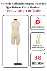 Pantolon Giyebilen  Vitrin Amaçlı Terzi Mankeni Vitrin Mankeni 36-38-40-42-44-46 Beden 38 beden