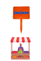 10 Adet Yaz Sil Sapla Bakliyat Etiketliği Manav Etiketliği Pazarcı Etiketi KÜÇÜK - TURUNCU