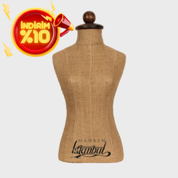 Takı Aksesuar Mankeni Jüt Kumaşlı