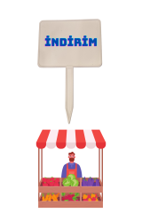 10 Adet Yaz Sil Sapla Bakliyat Etiketliği Manav Etiketliği Pazarcı Etiketi ORTA - BEYAZ