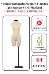 Pantolon Giyebilen  Vitrin Amaçlı Terzi Mankeni Vitrin Mankeni 36-38-40-42-44-46 Beden 44 beden