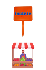 10 Adet Yaz Sil Sapla Bakliyat Etiketliği Manav Etiketliği Pazarcı Etiketi ORTA - TURUNCU