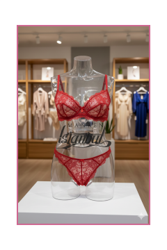 Sutyen Külot Sergileme Mankeni - Vitrin İçin Şeffaf Gövde Mankeni