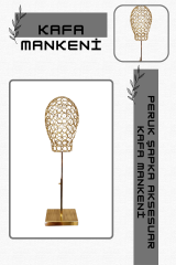 Bayan gold renk tel kafa mankeni