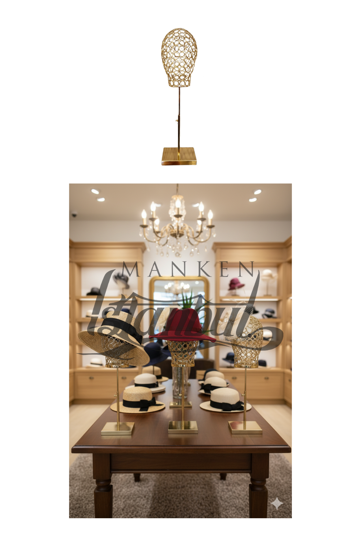 Bayan gold renk tel kafa mankeni