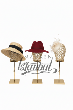 Bayan gold renk tel kafa mankeni