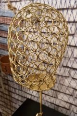 Bayan gold renk tel kafa mankeni