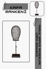Bayan siyah renk tel kafa mankeni