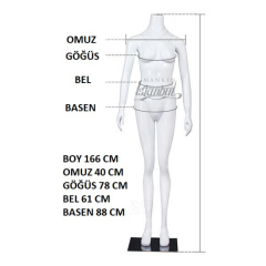 S Beden Bayan hayalet manken- Ghost Mannequin