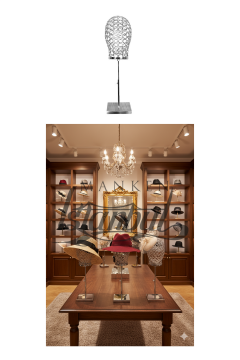 Bayan gümüş renk tel kafa mankeni