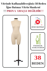 Paçalı Vitrin Mankeni Terzi Mankeni 36-38-40-42-44-46 38 beden