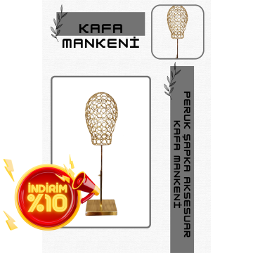 Erkek gold renk tel kafa mankeni