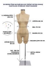 Profesyonel 38/40 Beden İğne Batabilen Terzi Prova Mankeni