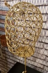 Erkek gold renk tel kafa mankeni