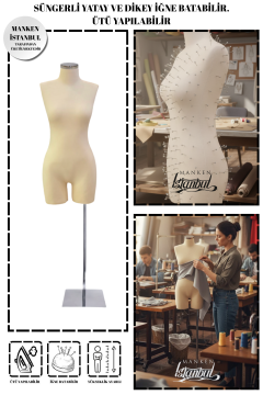 Süngerli Pantolon Giyebilen Terzi Mankeni 36/38/40 Beden