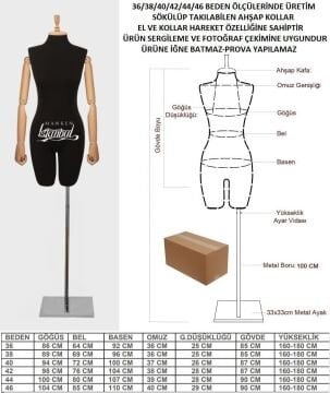 Ahşap Kollu Terzi Mankeni Kiralama | Uygun Fiyat Avantajı