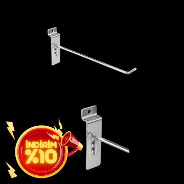 Yüksek Kalite Kanallı Pano Kancası Paslanmaz Krom Kaplama