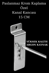 Yüksek Kalite Kanallı Pano Kancası Paslanmaz Krom Kaplama