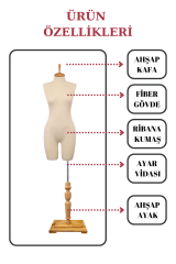 Paçalı Vitrin Mankeni Terzi Mankeni 36-38-40-42-44-46