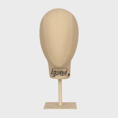 Bayan Metal Standlı Kumaş Kaplı Kafa Mankeni