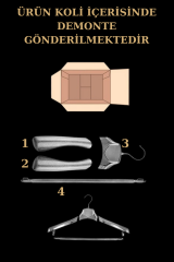 Takım Askısı Elbise Askısı Gold Renk Ceket Askısı 10 Adet
