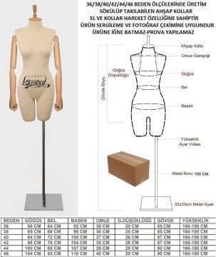 Ahşap Kollu Terzi Mankeni Kiralama | Uygun Fiyat Avantajı