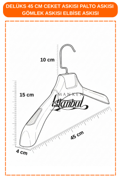 Turuncu 45 cm ABS Plastik Ceket Askısı Palto Askısı