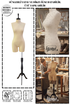 Süngerli Pantolon Giyebilen Terzi Mankeni 36/38/40 Beden