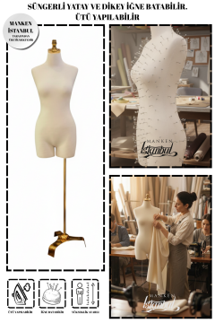 Süngerli Pantolon Giyebilen Terzi Mankeni 36/38/40 Beden 36 beden