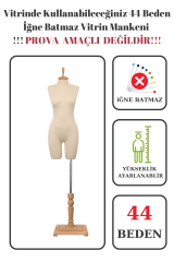 Pantolon Giyebilen Vitrin Mankeni Terzi Mankeni 36-38-40-42-44-46 44 beden