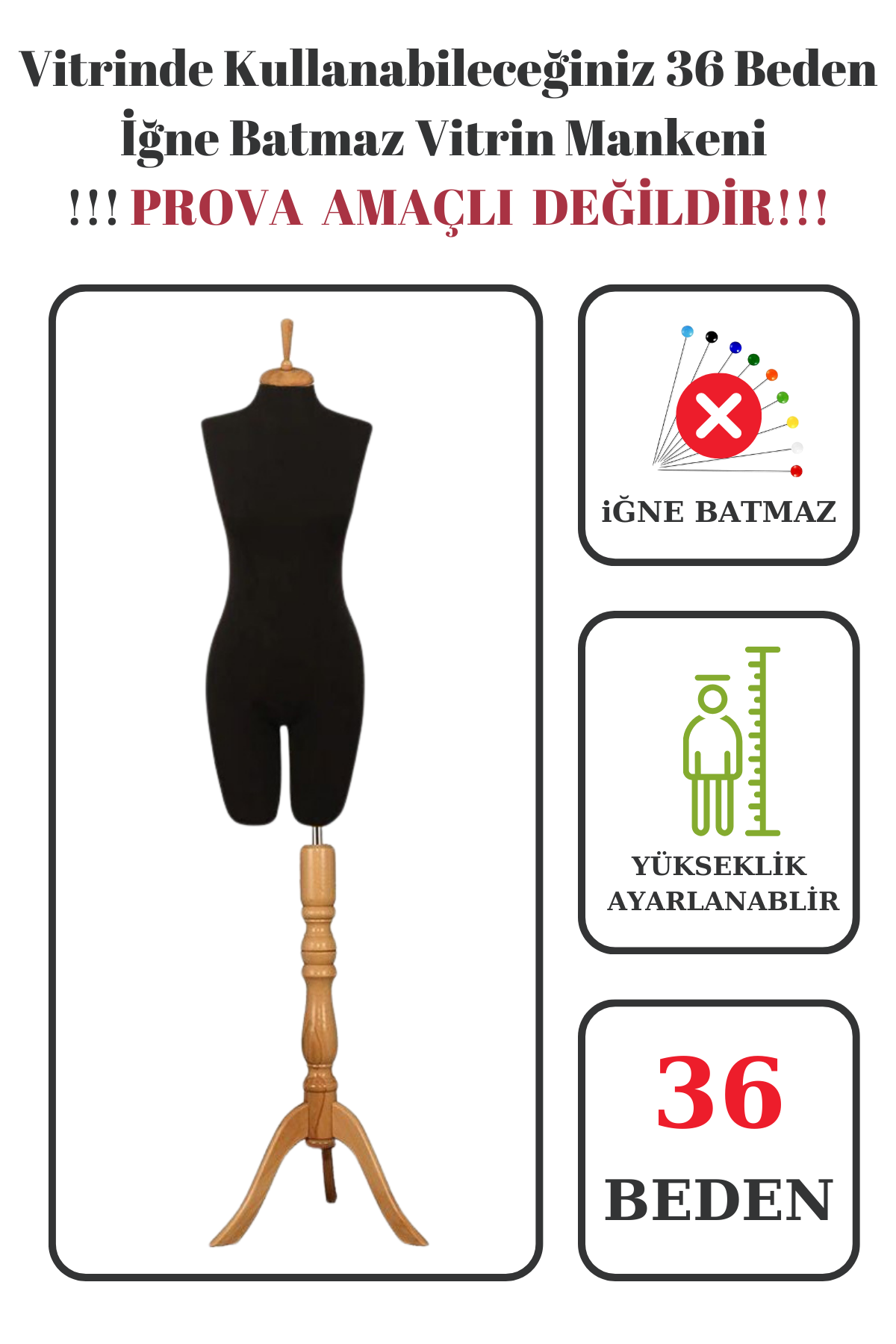 Paçalı Vitrin Mankeni Terzi Mankeni 36-38-40-42-44-46