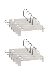 Abs Yüksek Kalite 10 Adet Plastik Mandallı Pantolon Etek Askısı