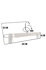 Abs Yüksek Kalite 10 Adet Plastik Mandallı Pantolon Etek Askısı