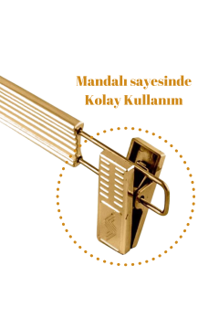 Etek Askısı Gold Renk Pantolon Askısı 10 Adet
