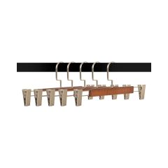 Lamine Yüksek Kalite 10 Adet Ahşap Pantolon Etek Askısı
