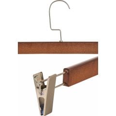 Lamine Yüksek Kalite 10 Adet Ahşap Pantolon Etek Askısı