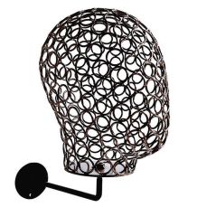 Duvara Monte Bayan Tel Kafa Mankeni SİYAH