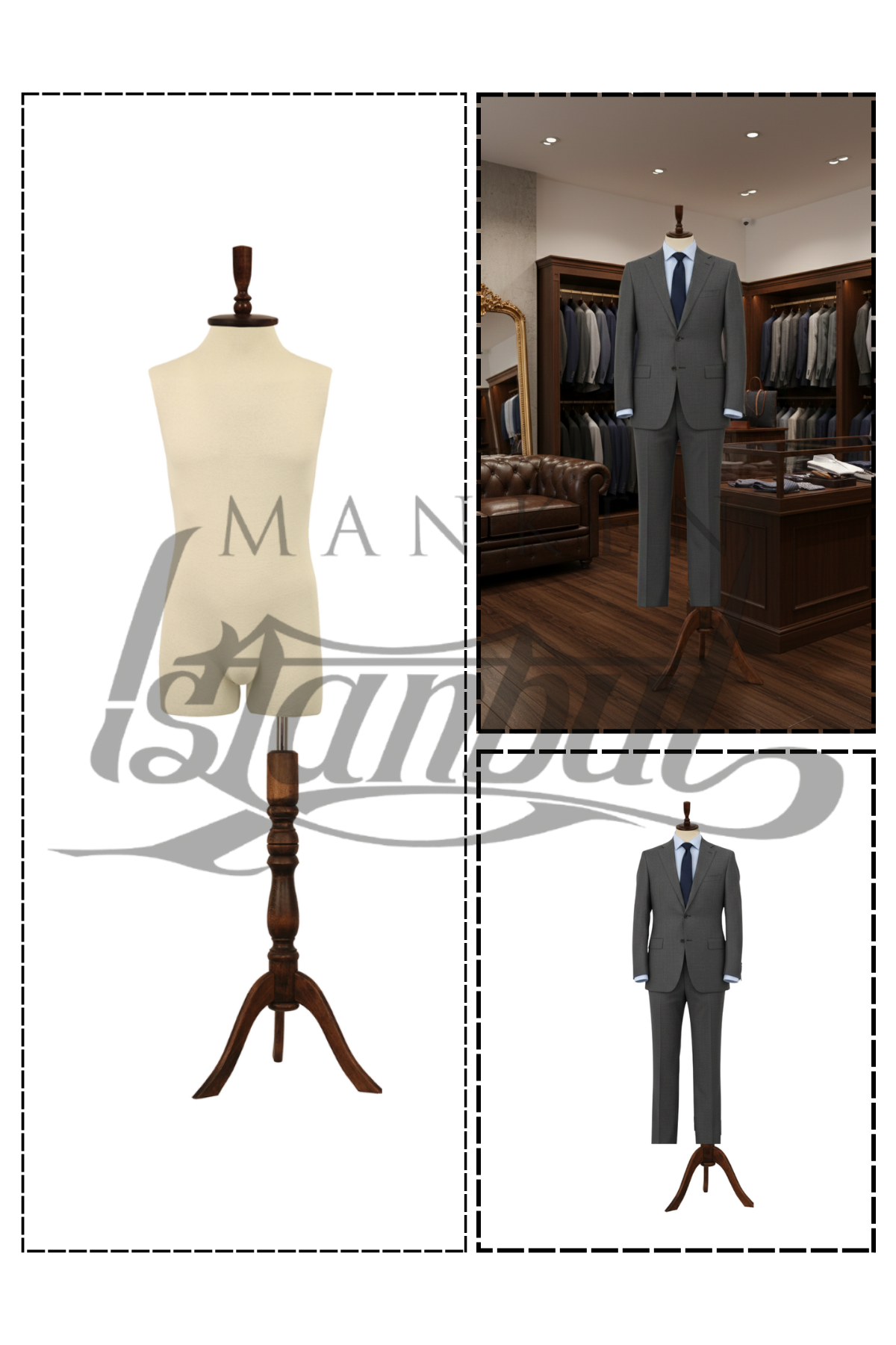 Pantolon Giyebilen 48 Beden Erkek Vitrin Terzi Mankeni