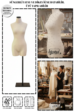 Süngerli Pantolon Giyebilen Terzi Mankeni 36/38/40 Beden 36 beden