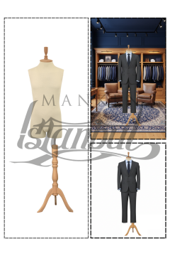 Pantolon Giyebilen 48 Beden Erkek Vitrin Amaçlı Terzi Mankeni