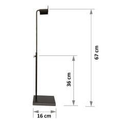 Ayarlanabilir Siyah Çanta Standı - Elegan Çanta Teşhir Askısı