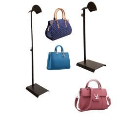 Ayarlanabilir Siyah Çanta Standı - Elegan Çanta Teşhir Askısı