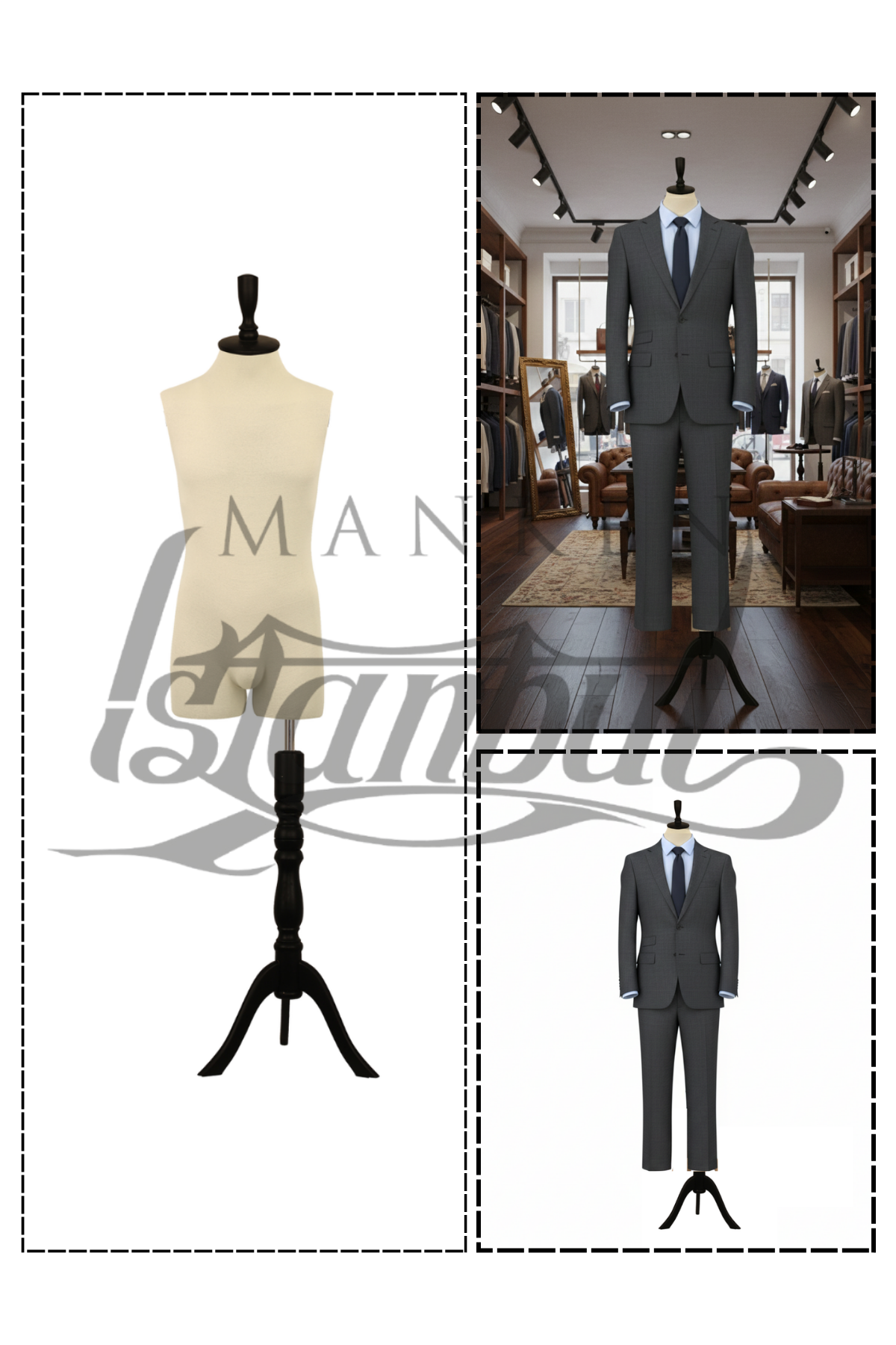 Pantolon Giyebilen 48 Beden Erkek Vitrin Terzi Mankeni