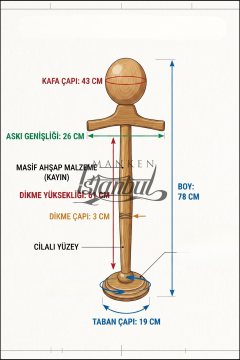 Ahşap Çocuk Estetik Vitrin Mankeni 18-24 Aylık