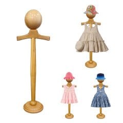 Ahşap Çocuk Estetik Vitrin Mankeni 18-24 Aylık