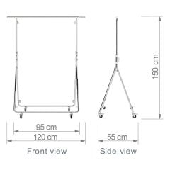 Lüks Katlanabilir Metal Orta Stand Kiralama