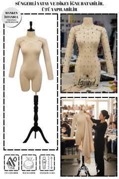 38 Beden Kollu İğne Batabilen Prova Mankeni Terzi Mankeni